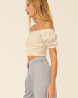 The Jocelyn Puffed Sleeve Knit Top