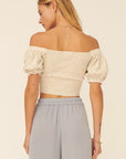 The Jocelyn Puffed Sleeve Knit Top