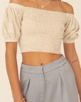 The Jocelyn Puffed Sleeve Knit Top