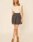 The Leila Smocked Waist Skort