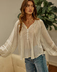 The Vivi Balloon Sleeve Top