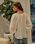 The Vivi Balloon Sleeve Top