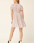 The Lana Floral Puff Sleeve Mini Dress