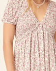 The Lana Floral Puff Sleeve Mini Dress