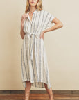 The Paloma Striped Shirt Dress