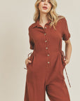 The Malinda Button Front Jumpsuit