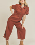 The Malinda Button Front Jumpsuit