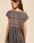 The Charlotte Embroidered Henley Top