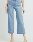 The Brandy Cropped Wide Leg Jeans by Just Black Denim