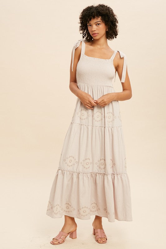 green maxi dress with flowers Baltic Born Womens Layla Tulle Maxi Dress | Dusty Green Floral