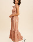 The Georgina Embroidered Maxi Dress