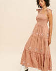 The Georgina Embroidered Maxi Dress