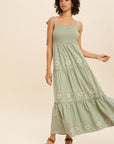 The Georgina Embroidered Maxi Dress
