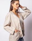 The Evelyn Linen Blazer