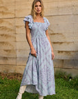 The Flora Printed Maxi Dress