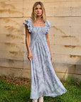 The Flora Printed Maxi Dress