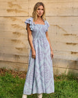 The Flora Printed Maxi Dress