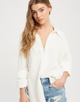 The Phoebe Gauze Collared Shirt