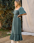 The Montana Smocked Maxi Dress