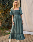 The Montana Smocked Maxi Dress