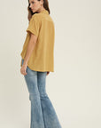The Alycia Tie Front Gauze Top