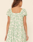 The Mae Puff Sleeve Mini Dress