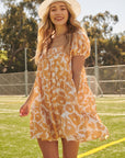 The Mae Puff Sleeve Mini Dress