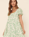 The Mae Puff Sleeve Mini Dress