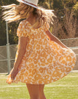 The Mae Puff Sleeve Mini Dress