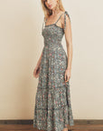 The Whispering Floral Tiered Maxi Dress