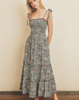 The Whispering Floral Tiered Maxi Dress