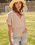The Brenda Ruffle Sleeve Babydoll Top