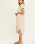 The Harrah Buttondown Shirt Dress