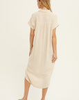 The Harrah Buttondown Shirt Dress