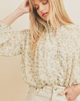 The Kiana Floral Button Down Top