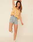 The Mae Floral Square Neck Top