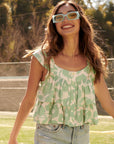 The Mae Floral Square Neck Top