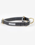 Black + Cream Chef L'Bark Martingale Collar by See Scout Sleep