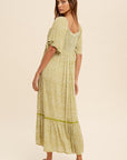 The Valley Button Front Midi Dress