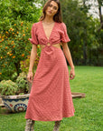 The Mia Cut Out Midi Dress