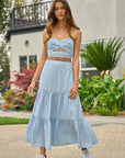 The Arabella Twist Top and Maxi Skirt Set - Sold Seperately
