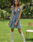 The Harper Denim Mini Dress