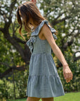 The Harper Denim Mini Dress