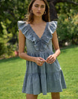 The Harper Denim Mini Dress