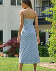 The Riley Striped Midi Dress