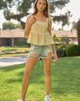 The Hadley Lace Trim Tank