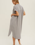 The Harrah Buttondown Shirt Dress