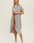 The Harrah Buttondown Shirt Dress
