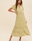 The Amelia Button Front Midi Dress