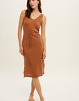 The Peyton Twist Back Midi Dress